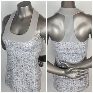 Lululemon | Petite Fleur Silver Scoop Neck Tank  4
